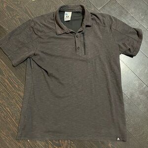 Salomon Mens Gray Polo Large Golf Shirt